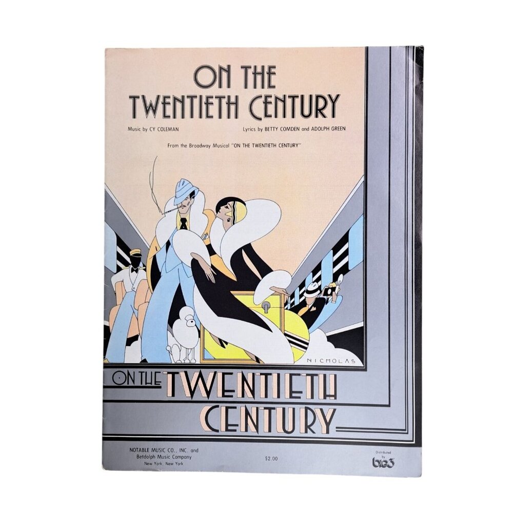 Vintage On The Twentieth Century Broadway Musical Sheet Music 1978 Title Song